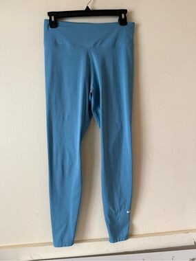 NIKE Fast Mid Rise Full Length Leggings Women’s Baby Blue SZ M